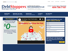 Tablet Screenshot of debtstoppersatl.com